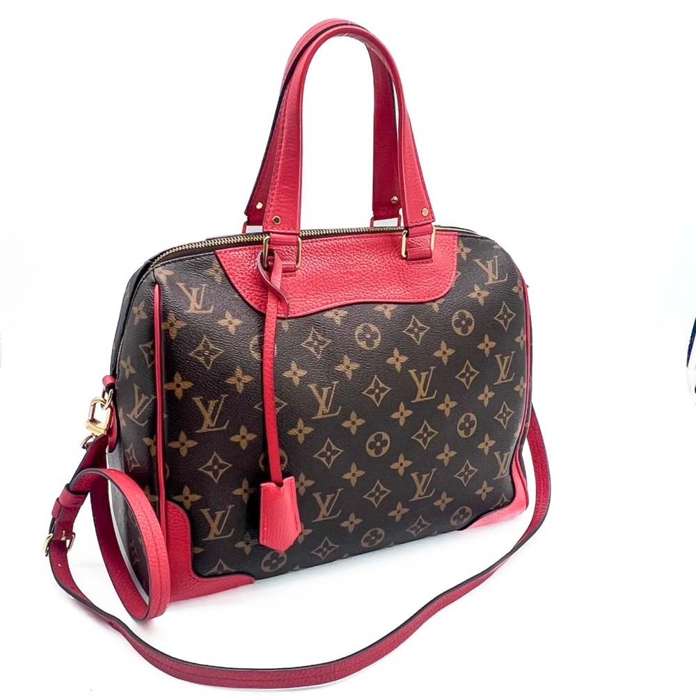 Louis Vuitton Monogram Retiro NM Coquelicot Tote Handbag - Picture 4 of 17
